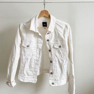 Gap White Denim Jacket size small